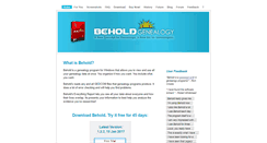 Desktop Screenshot of beholdgenealogy.com