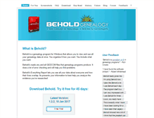 Tablet Screenshot of beholdgenealogy.com
